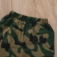 thumbnail image 4 of ITFABS Little Boy?s Letter Short Sleeve Tops and Camouflage Shorts Set, 4 of 5