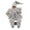 Silver white, variant on 14'' Sitting Santa Claus Figurines Christmas Figure Decoration Hanging Xmas Tree