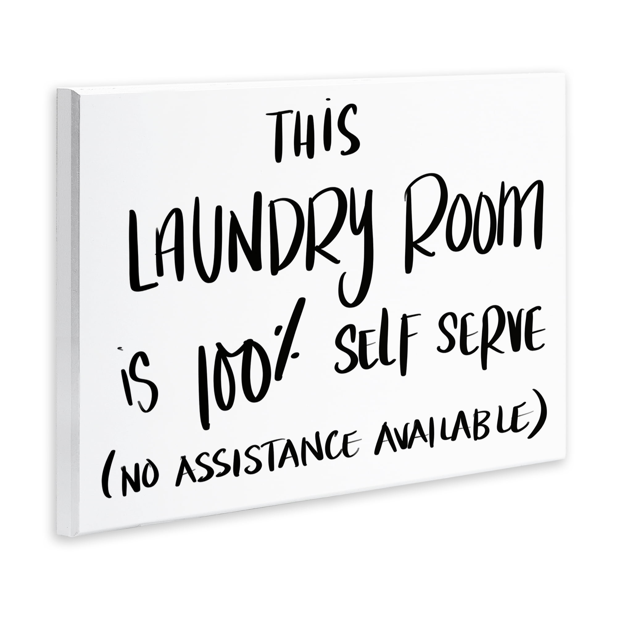 Stupell Industries Self Serve Laundry No Assistance Wall Plaque Art, design by SD Graphics Studio