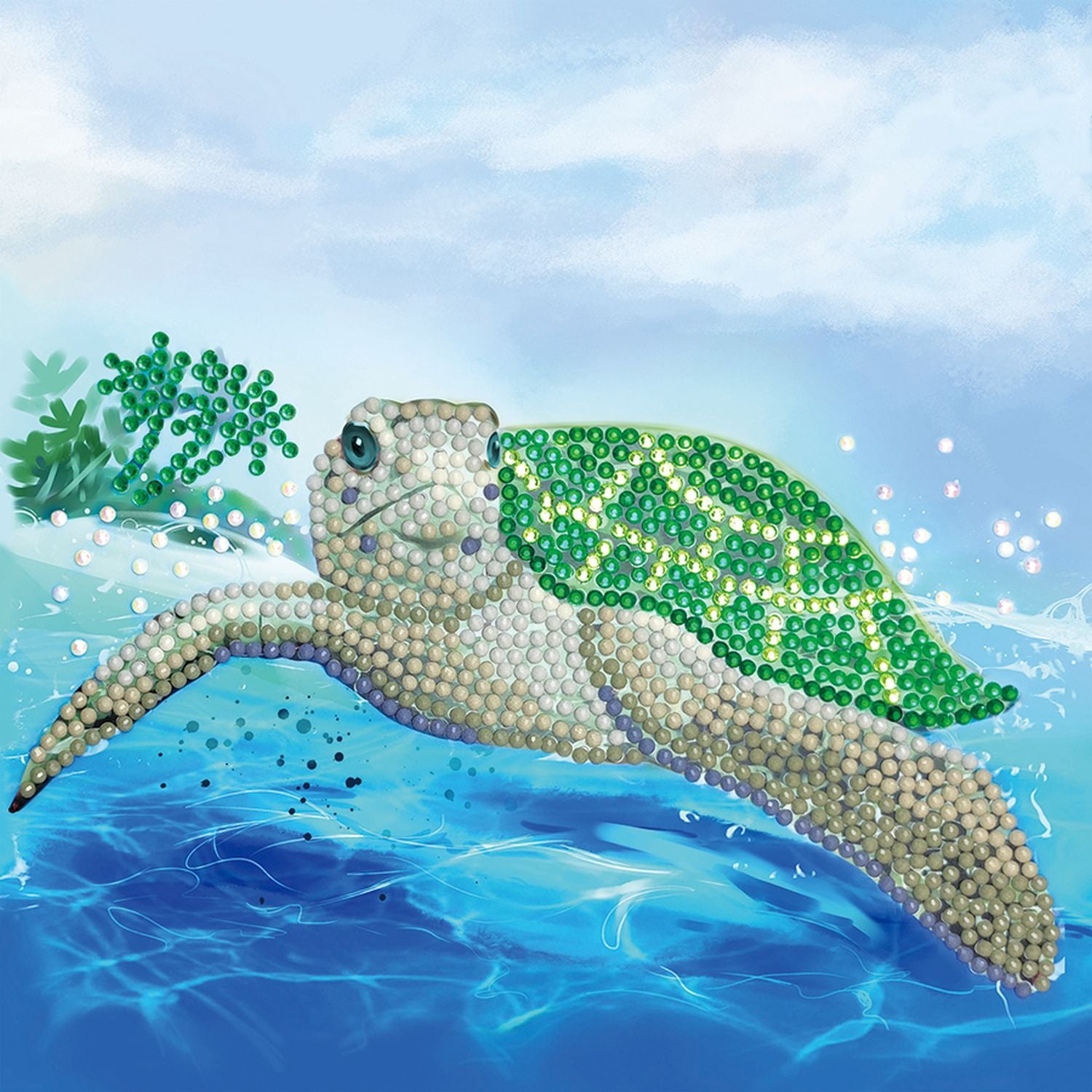 TISHIRON Full Drill 5D Diamond Painting Sea Turtle Diamond