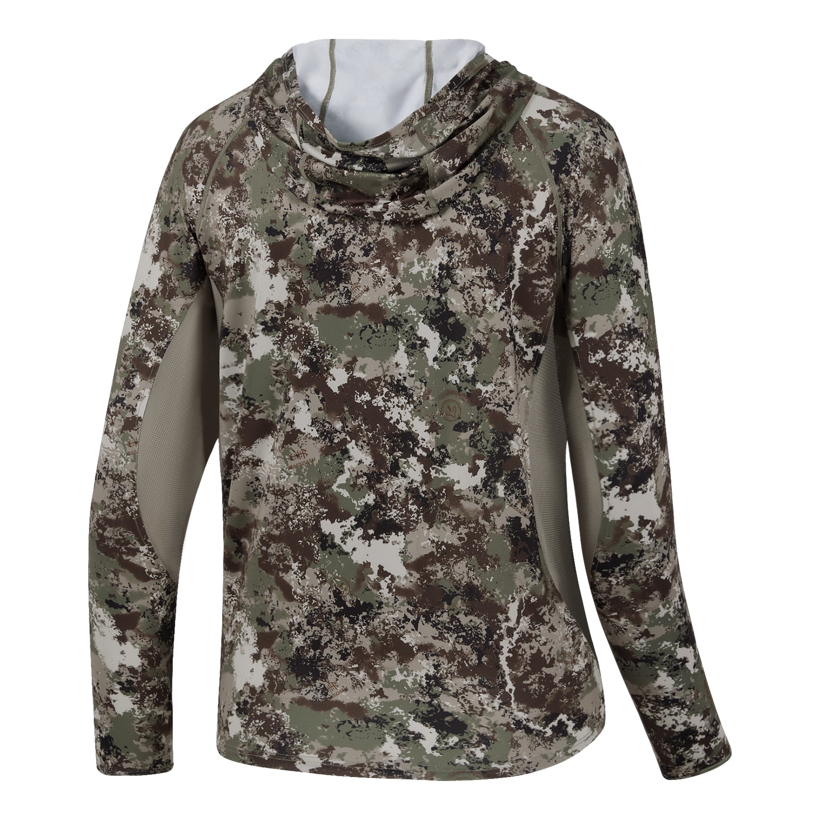 BASSDSASH Men's UPF 50+ Lightweight Hunting Camo Hoodie Quick Dry Performance Long Sleeve Fishing Shirt with Hood FS30M