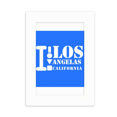 thumbnail image 1 of Los Angelas California Marco de Fotos de escritorio imagen Blanco Pintura arte 5x7 pulgadas, 1 of 4