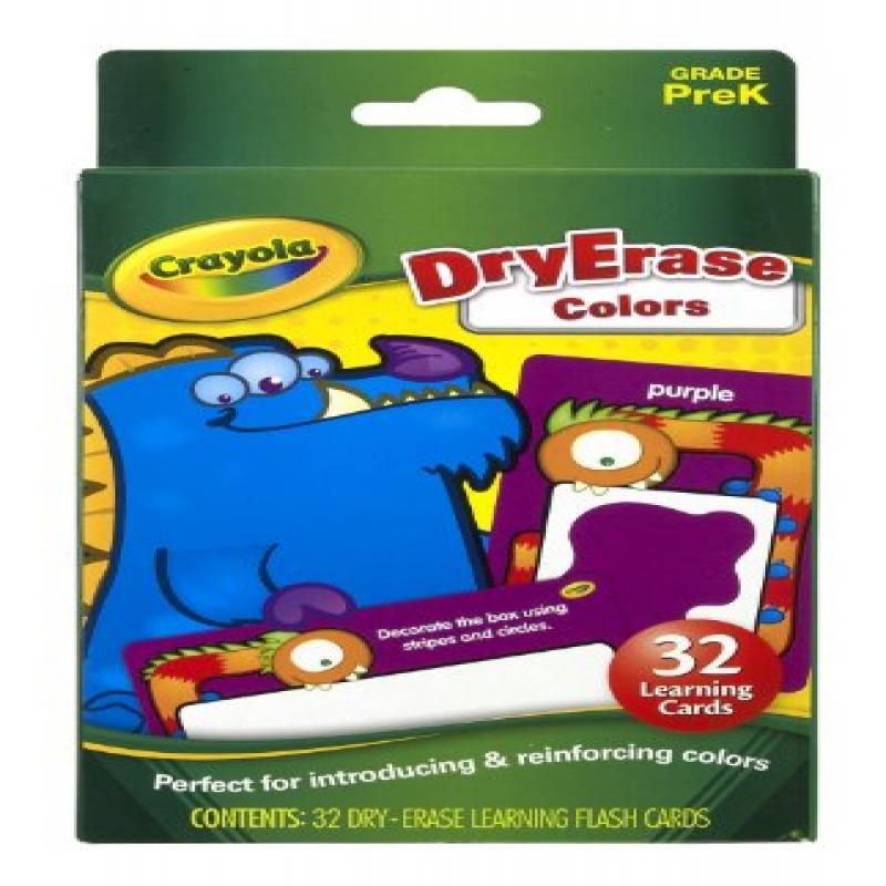 Crayola Dry Erase Learning Flash Cards, Colors