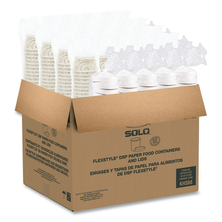 Flexstyle Double Poly Food Combo Packs, 8 oz, Symphony, Paper, 25/Pack, 10 Packs/Carton Flexstyle Double Poly Food Combo Packs, 8 oz, Symphony, Paper, 25/Pack, 10 Packs/Carton
