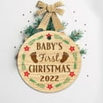 thumbnail image 4 of 1 Pcs Ceramic Ornaments, Baby's First Christmas 2022 BNN549O, Christmas Tree Decorations, Christmas Ornaments 2022, Circle, 4 of 6