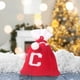 thumbnail image 1 of Bolsa de regalo tejida con letras del alfabeto | Bolsa bordada para dulces navideños | Adorno navideño personalizado | Mini bolsa colgante para decoración del árbol, 1 of 5