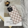 thumbnail image 5 of FKBRCL4U Compatible with iPhone 16 Pro Max Case, Brown Pink Check Plaid Pattern for Girl Full Body Design Soft Silicone Drop Shock Scratch Protection for iPhone 16 Pro Max, 5 of 7