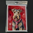 thumbnail image 3 of Airedale Terrier My Valentine Greeting Cards Pack of 8 7 in x 5 in, 3 of 3
