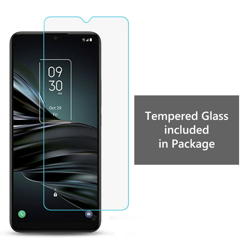 Slim-Fit Gel TPU Phone Case for TCL Stylus 5G, with Tempered Glass Screen  Protector, by OneToughShield ® - Zodiac / Libra 