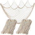 thumbnail image 1 of Nautical Decorative Fishing Net, Sea Theme Fish Net Decor for Party/Wall Decoration Background,59x 3, 1 of 5