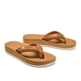 thumbnail image 3 of COBIAN Adult Female Reya Rise Flip Flop Sandals, Color: Tan, Size: 10, 3 of 6