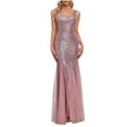 thumbnail image 1 of Babysbule Liquidation Robe d'Été pour Femme Robe Aguichant pour Femme Robes de Soirée Robes de Soirée Col en V Sans Manches Robe de Fête Boîte de Nuit, 1 of 9