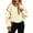 Beige, variant on Womens Quarter Zip Fleece Pullover Sherpa Jacket Fall Winter Warm Sweatshirt with Pockets