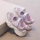 thumbnail image 1 of Sandalias de tacón grueso para mujer, zapatos transpirables y versátiles para papá, novedad de verano, diseño calado, cinta mágica, fácil de usar, sin cordones, 1 of 5