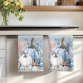 thumbnail image 7 of Coastal Fall Kitchen Towels Set of 4, Thanksgiving Blue Pumpkins Coral Brown Wood Absorbent Dish Towels for Kitchen, Microfiber Hand Towel, Quick Drying Tea Towel for Cleaning Decorative Dishcloths, 7 of 7