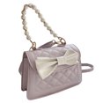 thumbnail image 1 of Adecuado para viajes diarios y citas. Bolso de mano de PU de moda simple con lazo de perla decorativo., 1 of 5