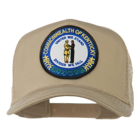 Kentucky State Patched Mesh Cap - Khaki OSFM