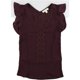 thumbnail image 2 of Michael Kors Blusa con ribete de encaje para mujer, rojo, grande Michael Kors Pull-over, 2 of 2