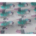 thumbnail image 5 of oneOone Viscose Jersey Aqua Blue Fabric Monument|Camera & Briefcase Travel Dress Material Fabric Print Fabric By The Yard 60 Inch Wide, 5 of 5