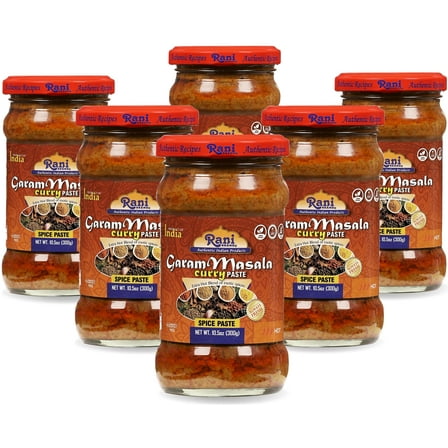 Rani Garam Masala Curry Spice Paste 10.5oz (300g) Glass Jar, Pack of 5 1 FREE ~ No Colors | All Natural NON-GMO | Kosher | Vegan | Gluten Free | Indian Origin