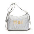 thumbnail image 1 of Bolso Hobo Elegante para Mujer Al Aire Libre Con Letras Bordadas Gran Capacidad Lona, 1 of 9
