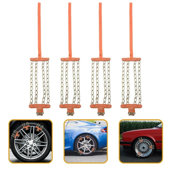 Supvox Practical Manganese Steel Tire Chains for Car Assorted Color Sturdy Nonslip