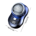 thumbnail image 4 of Afeitadora eléctrica con pantalla alimentación digital mini afeitadora portátil recargable por USB (azul degradado) azul degradado -008 versión precio, 4 of 6