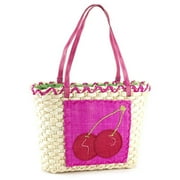 Cherry Straw Tote