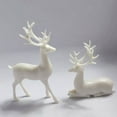 thumbnail image 6 of Yammee Realistic Reindeer Figurines Christmas Decorations Deer Animal Model Xmases Holiday Winter Mantle Shelf Centerpieces, 6 of 17