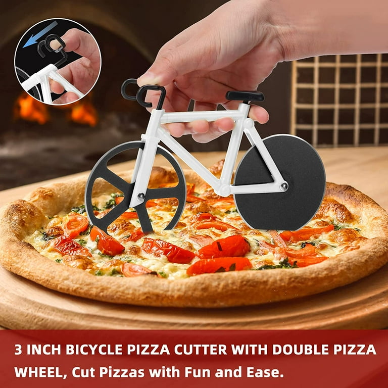 Bicycle Pizza Cutter Wheel Gifts for Cyclists Men Housewarming