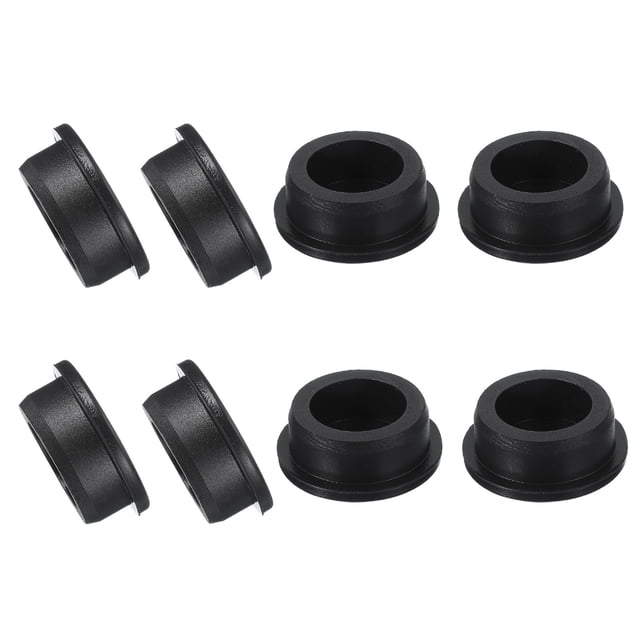 Uxcell 8 Pcs Tapón de Silicona en Forma de T, Diámetro 32 mm/1.26 Pulgadas, Tapón de Silicona Impermeable Reutilizable para Sellar Agujeros Redondos en Equipos de Tuberías, Negro