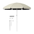 thumbnail image 1 of Sombrilla de patio al aire libre, sombrilla de jardín portátil para parques, juegos deportivos y césped beige, 1 of 8