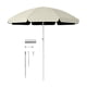 thumbnail image 1 of Sombrilla de patio de 1,7 m con varillas resistentes para deportes al aire libre beige, 1 of 9
