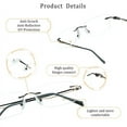 thumbnail image 2 of LifeArt Blue Light Blocking Glasses, Computer Reading Glasses, Anti Blue Rays, Reduce Eyestrain, Stylish for Men and Women(Black,+3.00 Magnification), 2 of 5