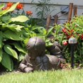 thumbnail image 3 of EMSCO Day Dreaming Boy 16" Garden Statue - Natural Bronze Appearance, 3 of 3