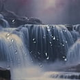 thumbnail image 5 of BCIIG Waterfall Trees River Washable Shower Curtain Set with Hooks 69"x72, 5 of 7