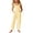 0-Yellow454, variant on Lullu Toddler Girls Casual Loose Fit Overalls Sleeveless Romper with Pockets, Sizes 5-14