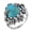Gold, variant on Arizona Turquoise Gemstone Ring