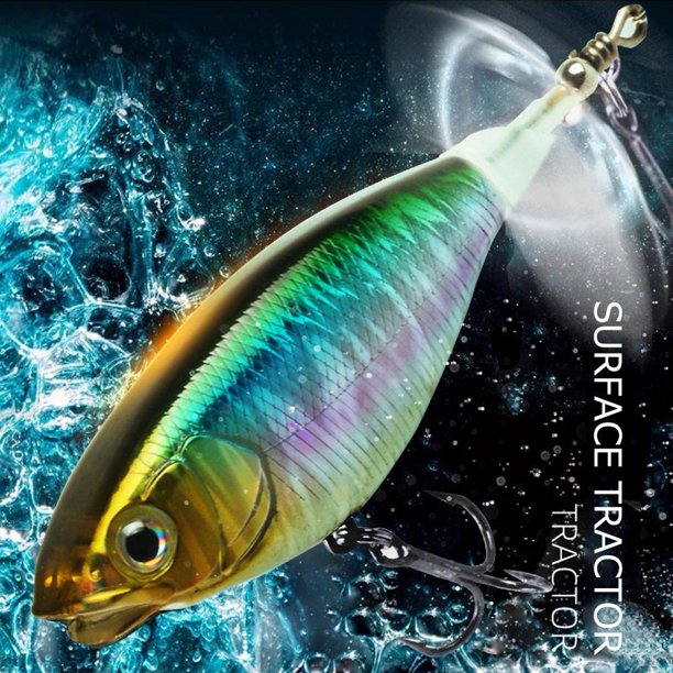 6cm 6g Topwater Triple Hooks Señuelo falso Cebo de pesca artificial Color azul Sywqhk Para Estrenar