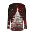 thumbnail image 6 of Christmas Tops for Women Slim Fit Scoop Neck Buttons Henley Tee Shirt Xmas Printed Graphic Holiday Sweaters (XL, Red B), 6 of 6