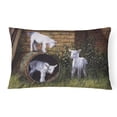 thumbnail image 1 of Carolines Treasures BDBA0232PW1216 Goats by Daphne Baxter Fabric Decorative Pillow, 1 of 3