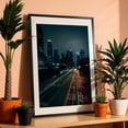 thumbnail image 3 of Figueroa, DTLA 02 - Los Angeles California Photography Cityscape Nightlife Skyline Architecture Street Photography Night Sky Black Framed Wall Art Print 5 x 7 inches, 3 of 8