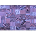 thumbnail image 1 of Ahgly Company Indoor Rectangle Patchwork Blue Transitional Area Rugs, 2' x 4', 1 of 4