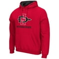 thumbnail image 2 of Men's Colosseum Cardinal San Diego State Aztecs Arch and Logo Pullover Hoodie, 2 of 3