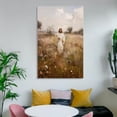 thumbnail image 3 of YarnArtistry Jesus and the Lamb Canvas Wall Art Jesus Holding the Lost Lamb Wall Decor Pictures Christian Bible Story Religious Artwork for Bedroom Living Room Home Decoration, 3 of 5
