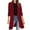 Wine Red, variant on YYDGH Women's Casual Long Blazers Long Sleeve Lapel Oversized Suit Jacket Elegant Work Office Blazer Jackets Black S