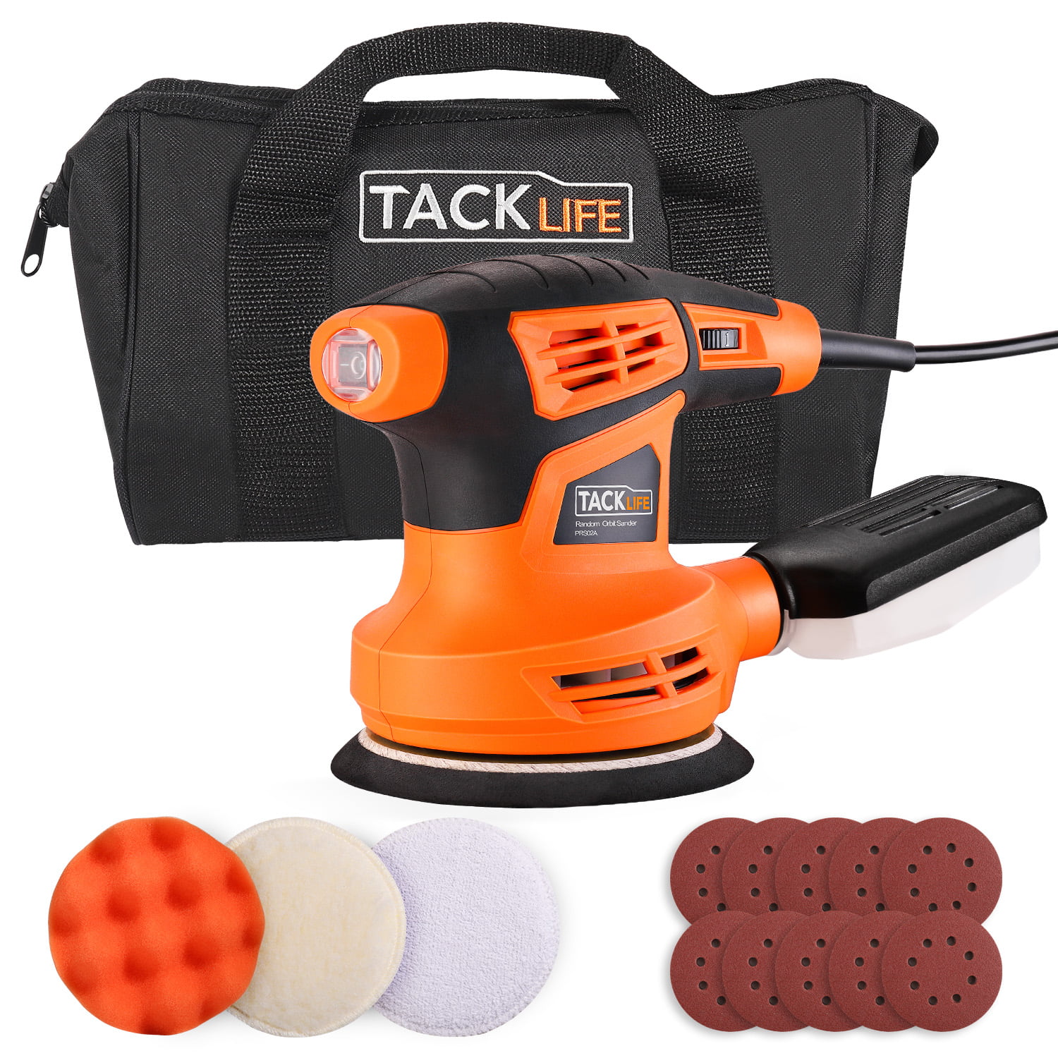 NEW Hyper Tough 2-Amp Handheld 1/4 Sheet Corded Electric Automatic Palm Sander 