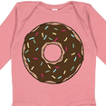 thumbnail image 4 of Inktastic Brown Donut, Donut With Colorful Sprinkles, Frosting Boys or Girls Long Sleeve Baby Bodysuit, 4 of 5