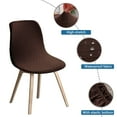 thumbnail image 3 of Mid Century Modern Waterproof Chair Slipcover,Stretch Armless Chair Covers Removable Washable Non-slip Spandex Jacquard Chair Protector for Bedroom Kitchen Living Room Ceremony-6-brown, 3 of 8