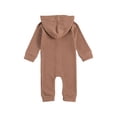 thumbnail image 7 of Qiylii Baby's One-piece Rompe, Long Sleeve Single Breasted Hooded Bodysuit, 7 of 7